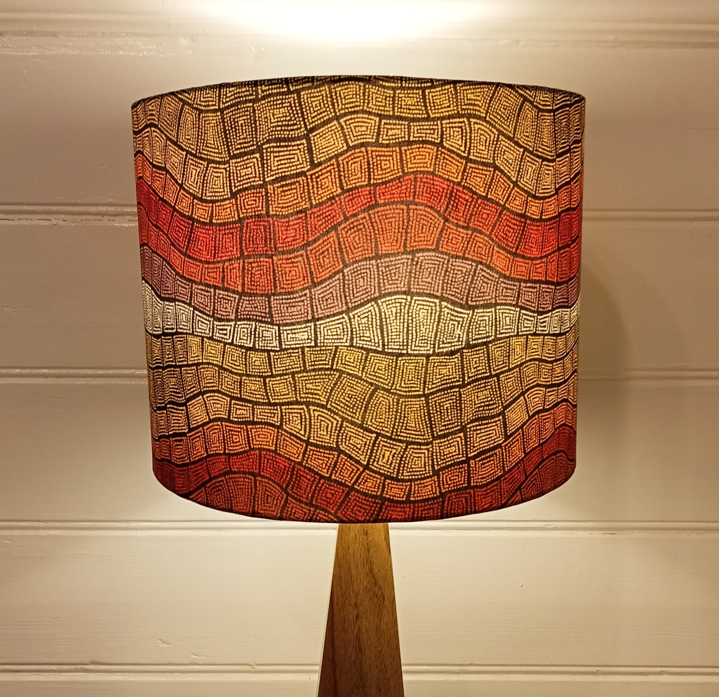 Orange floor lamp shop shade